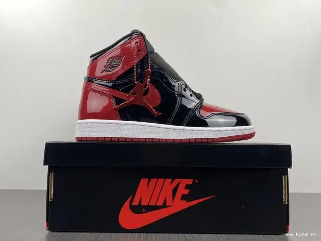 Rep Bred 1 Patent OG High 555088-063 Air Jordan 0510